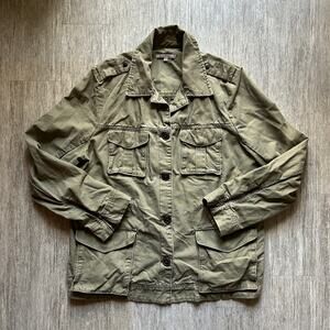GAP Army/Olive Green Button Down Front Pockets Chore/Barn/Utility Coat Size XL